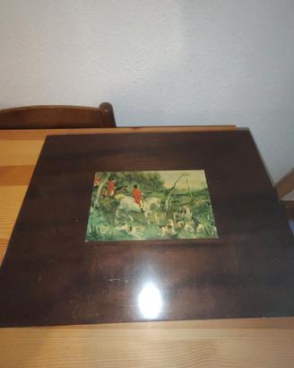 set da gioco vintage in legno, probabilmente degli