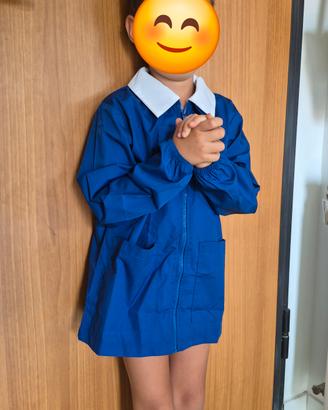 Grembiule primaria blu OVS 7-8 anni nuovo