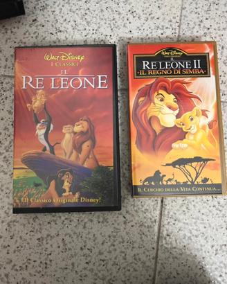 Videocassette VHS Il Re Leone + Il Re Leone II
