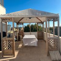 Gazebo in legno per giardino o terrazzo