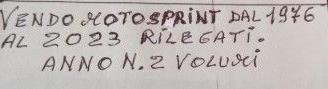 MOTOSPRINT RILEGATI DAL 1976 AL 1923