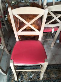 sedie pari al nuovo  mai usate