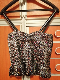 Top con paiette
