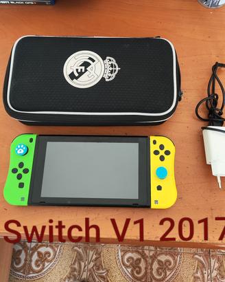 Nintendo Switch V1 2017 + micro sd 128gb