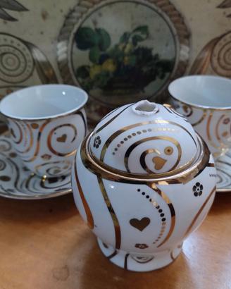 Servizio da caffè vintage Collection des fleurs 