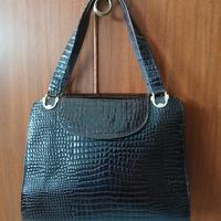 borsa in coccodrillo anni 60 da spalla 