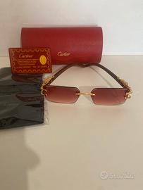 Occhiali Cartier con certificato e custodia