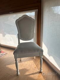 Sedie bianche stile shabby chic n.4
