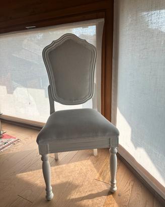 Sedie bianche stile shabby chic n.4