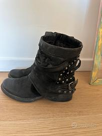 Stivaletti Mjus in vera pelle neri tg.39