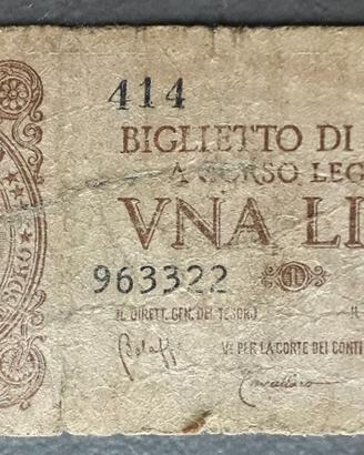 Banconota da 1 lira “Luogotenenza”