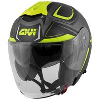 Givi casco jet planet hyper titanio/nero/giallo