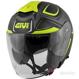 Givi casco jet planet hyper titanio/nero/giallo