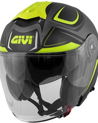 Givi casco jet planet hyper titanio/nero/giallo