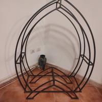 Porta legna in ferro 
