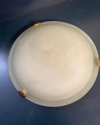 Plafoniera in vetro a tre manine