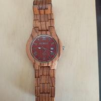 Orologio in legno Bewell con datario 