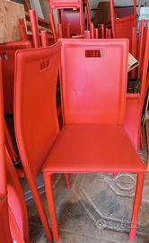 sedie con seduta in pelle