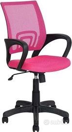 solo torino: sedia girevole fucsia mai aperta !