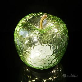 Lampada led Mela verde senza fili in vetro
