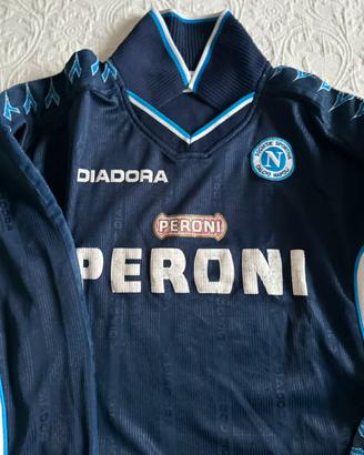 Maglia Napoli Diadora 2000/2001 Blue Navy + calze