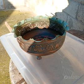 sottovaso in rame 