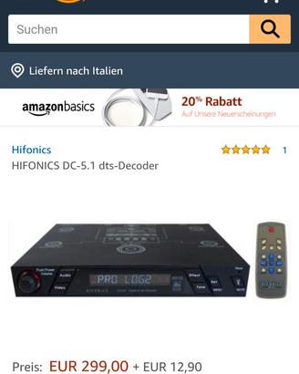 Hifonics DC-5.1 Dolby Digital / DTS
