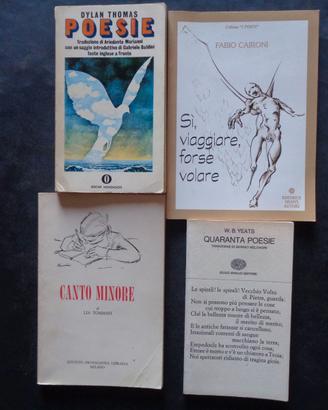 LIBRI DI POESIE mini lotto di 4 Pezzi [F]