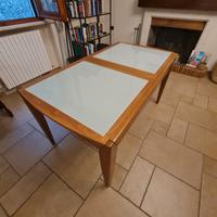 Tavolo allungabile legno e vetro Calligaris