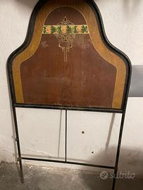 letto antico in ferro dipinto