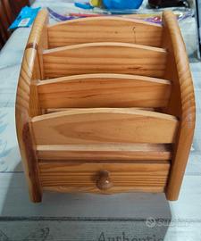 organizer legno girevole 