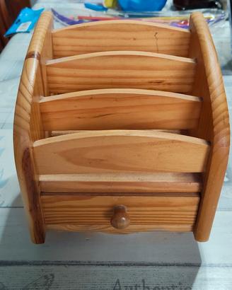 organizer legno girevole 
