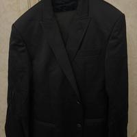 Abito uomo Messagerie taglia 52 nero slim stretch