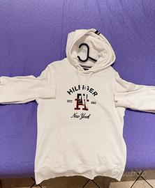 Felpa con cappuccio Tommy Hilfiger New York bianca