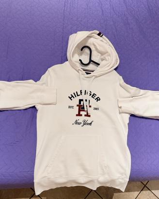 Felpa con cappuccio Tommy Hilfiger New York bianca