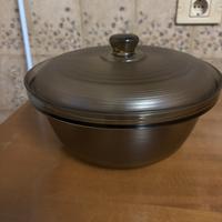 Ciotola in vetro con coperchio