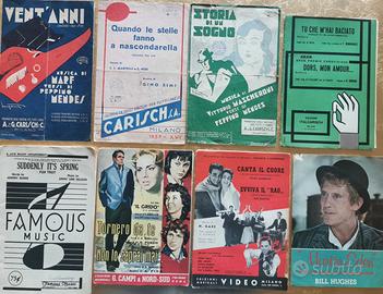 Spartiti musicali vintage - Elenco A