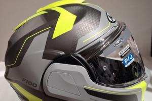 Casco Modulare HJC F100 Bios MC3HSF Grigio/Giallo