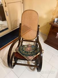 sedia a dondolo anni 60