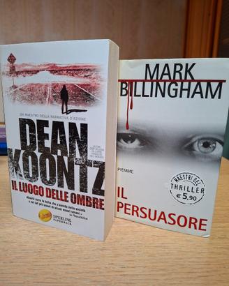 2 libri di Dean Koontz e Mark Billingham