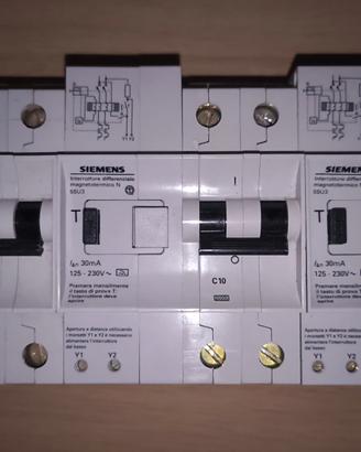 Siemens Magnetotermico differenziale C10 tipo A