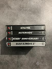 Lotto giochi PS1 Actua Asteroids Atary Bust a move