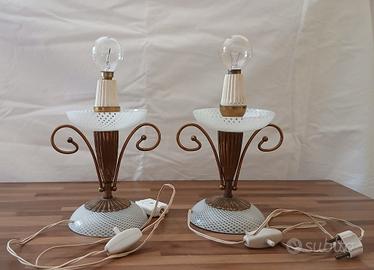 Coppia di lampade da tavolo anni 40/50