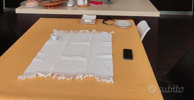 tavolo rovere "massiccio" con colonna acciaio 