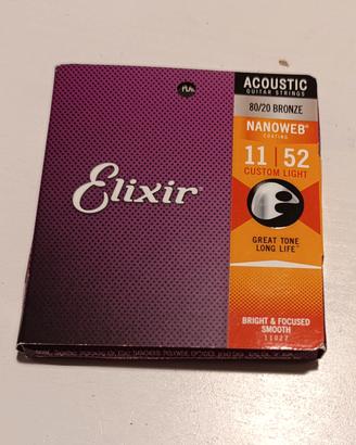 Muta corde chitarra acustica Elixir 