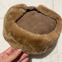 Colbacco vero agnello marrone 54 cm