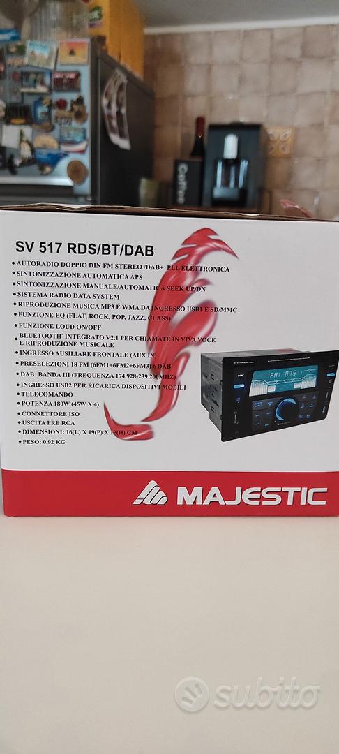 New Majestic SV-517 RDS Autoradio 2 Din Bluetooth