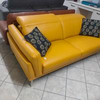 Divano in pelle 2 posti maxi
