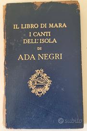 Ada Negri  Il libro di Mara I canti dell'isola