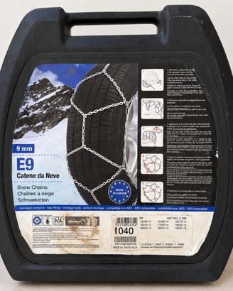 Catene da neve E9 9 mm con valigetta
